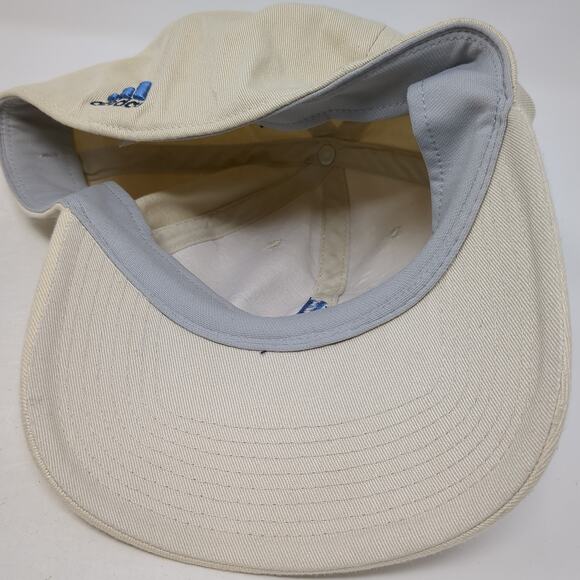 Adidas Climalite Fitted Baseball Cap Beige Size XL Embroidered 6 Panel - Picture 7 of 9